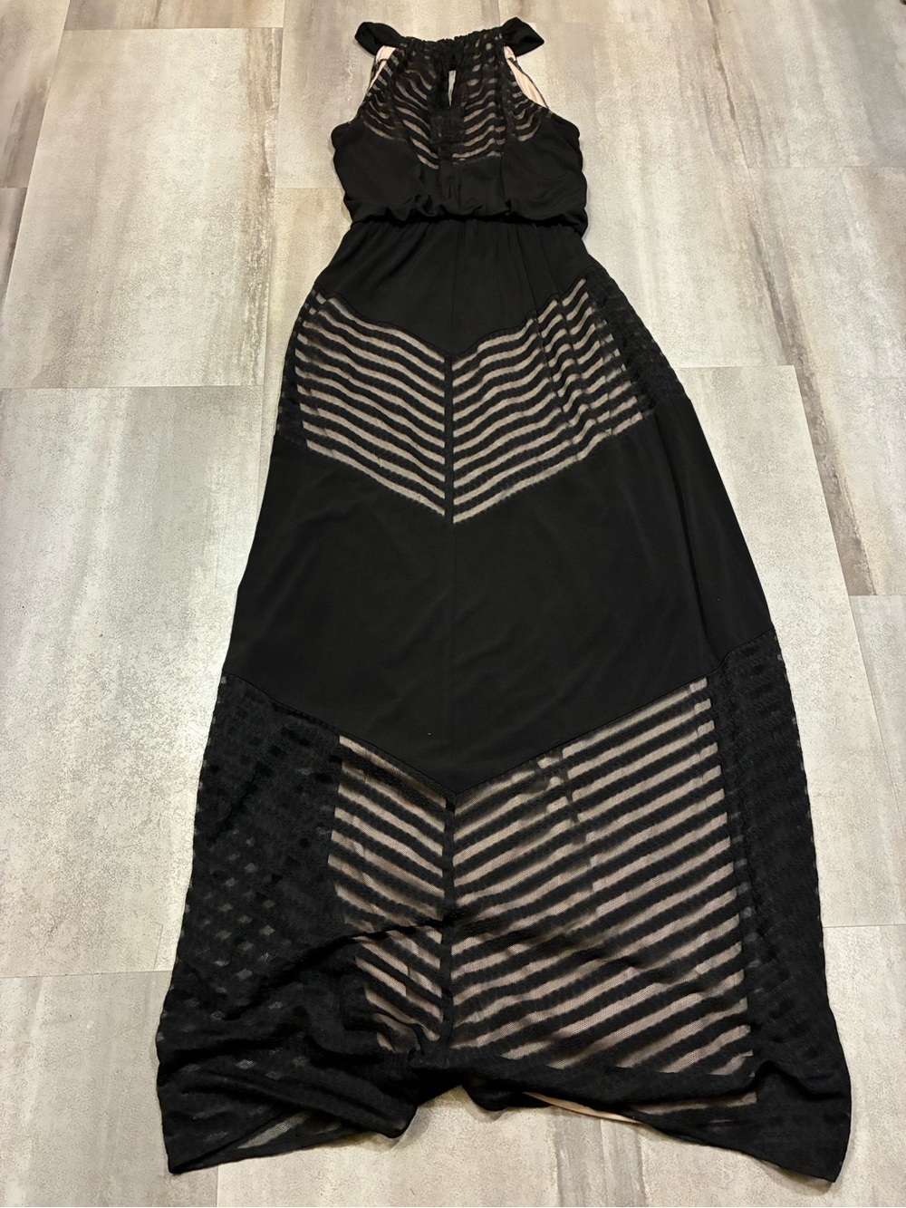 London Times black and tan maxi dress - Picture 6 of 8